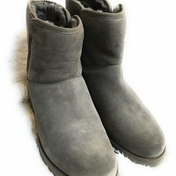 ugg womens bailey bow tall grey